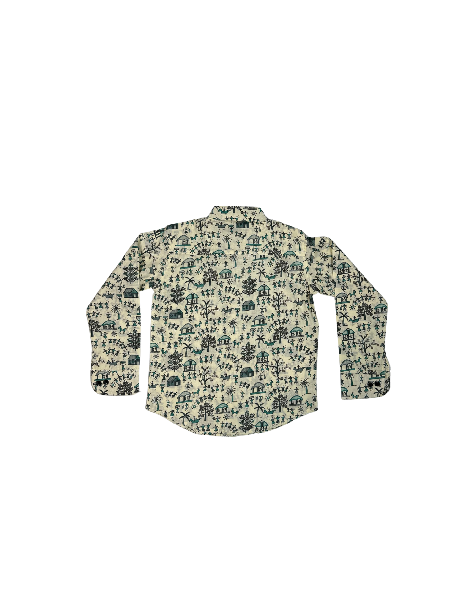 Village Print Boys' Shirt – Stylish & Comfortable