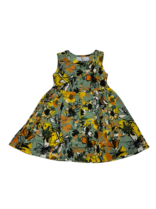 Floral Sleeveless Summer Dress – Elegant & Comfortable