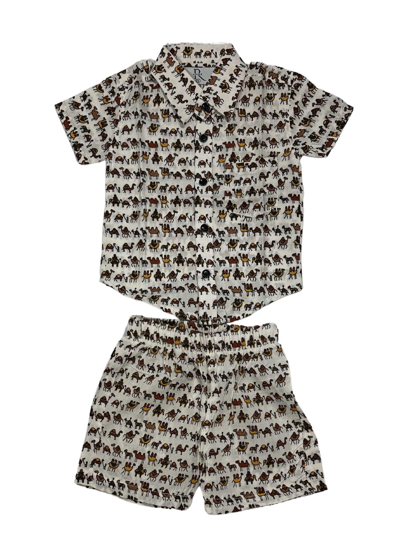 Kids' Camel Print Co-ord Set – Stylish & Comfortable Outfit