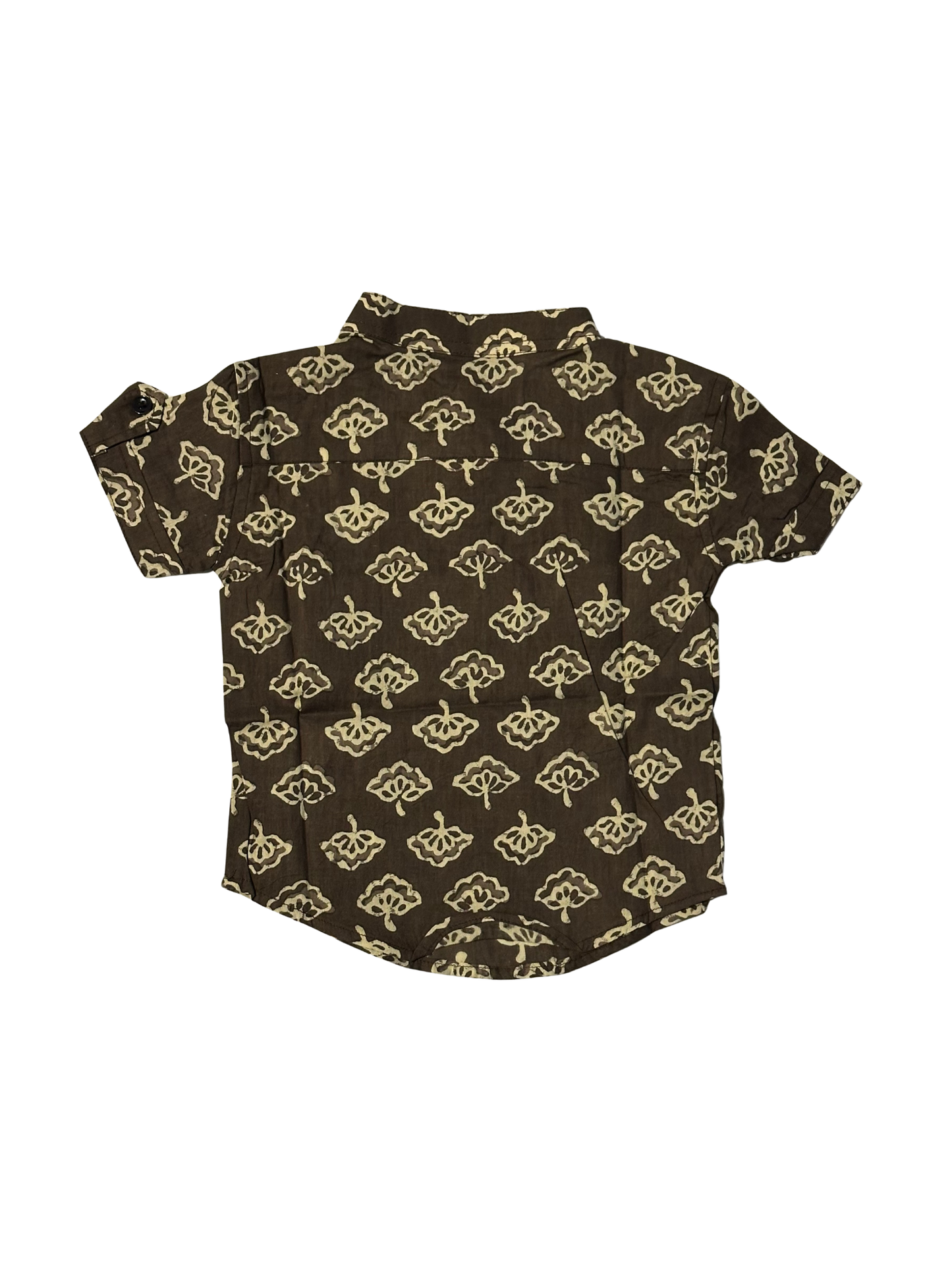 Boys' Brown Hand-Block Print